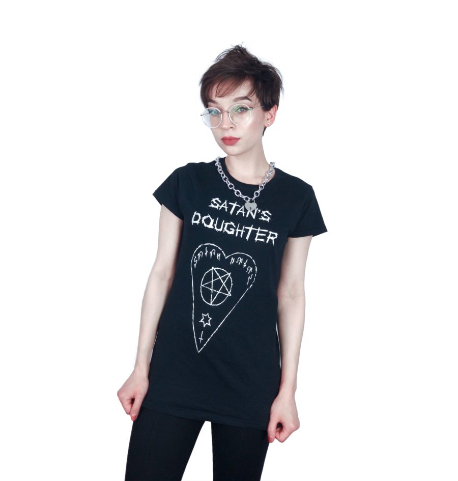 Koszulka z nadrukiem Satan goth